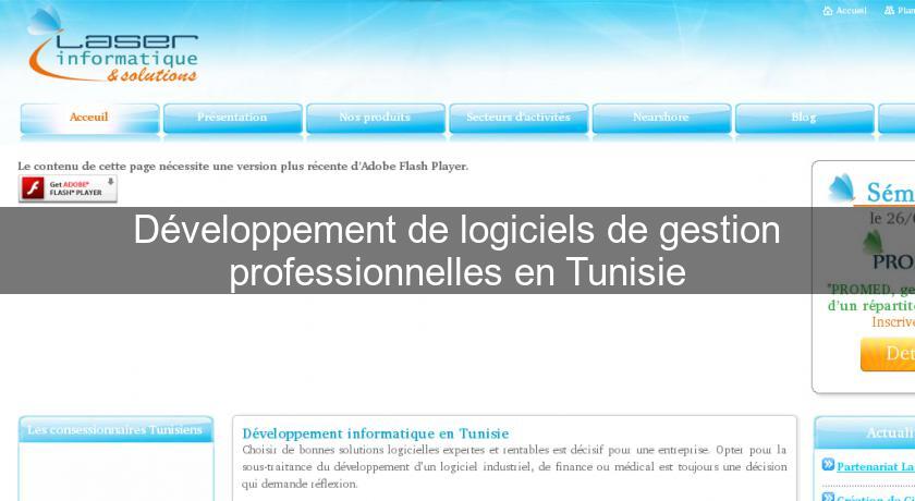 Développement de logiciels de gestion professionnelles en Tunisie