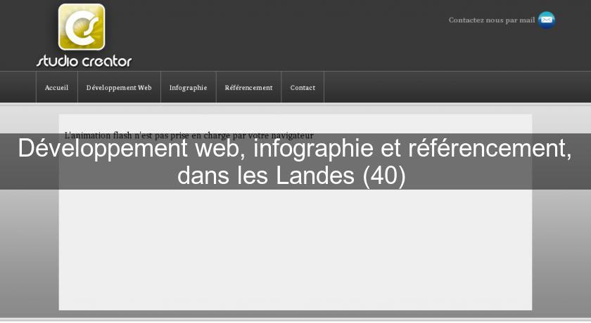 Développement web, infographie et référencement, dans les Landes (40) 