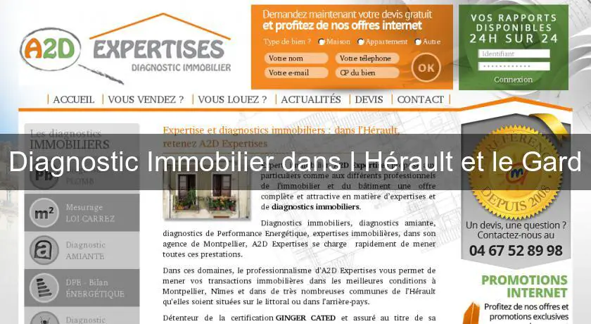 Diagnostic Immobilier dans l'Hérault et le Gard