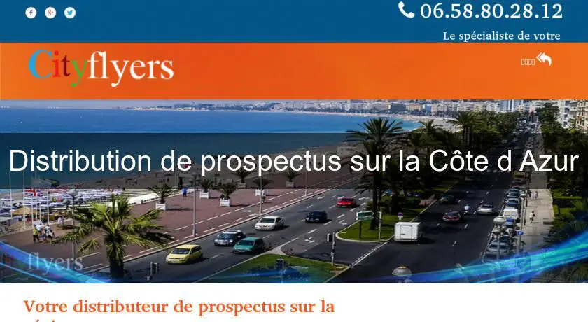 Distribution de prospectus sur la Côte d'Azur