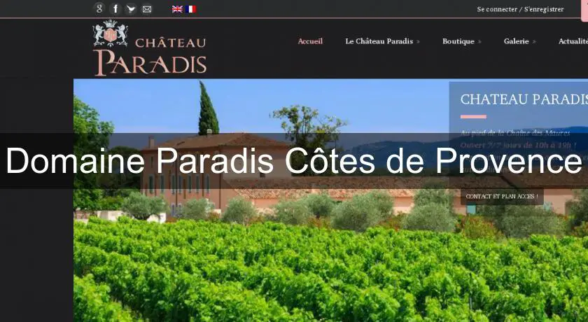 Domaine Paradis Côtes de Provence