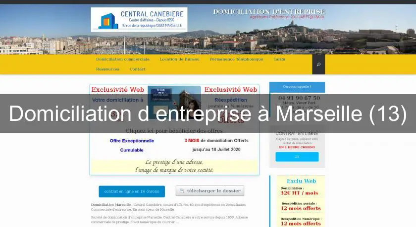 Domiciliation d'entreprise à Marseille (13)