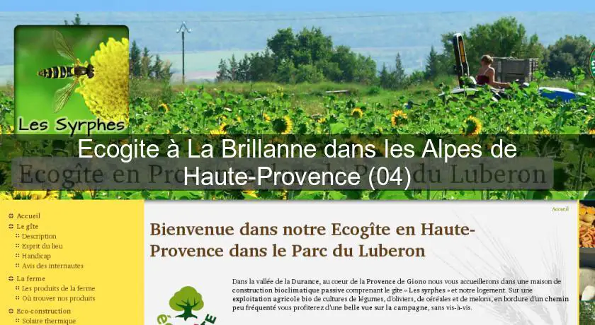 Ecogite à La Brillanne dans les Alpes de Haute-Provence (04)