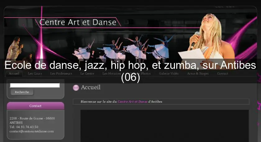 Ecole de danse, jazz, hip hop, et zumba, sur Antibes (06)