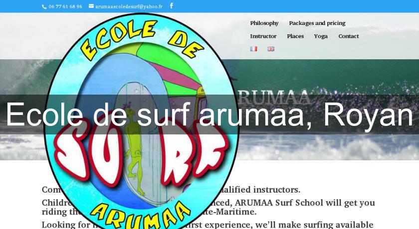 Ecole de surf arumaa, Royan
