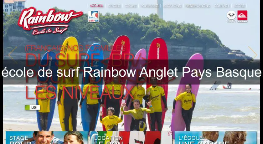 école de surf Rainbow Anglet Pays Basque