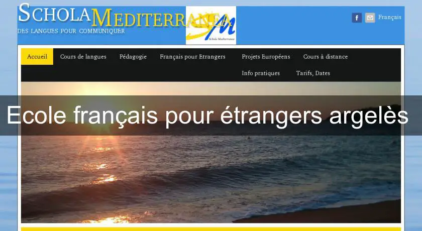 Ecole français pour étrangers argelès 