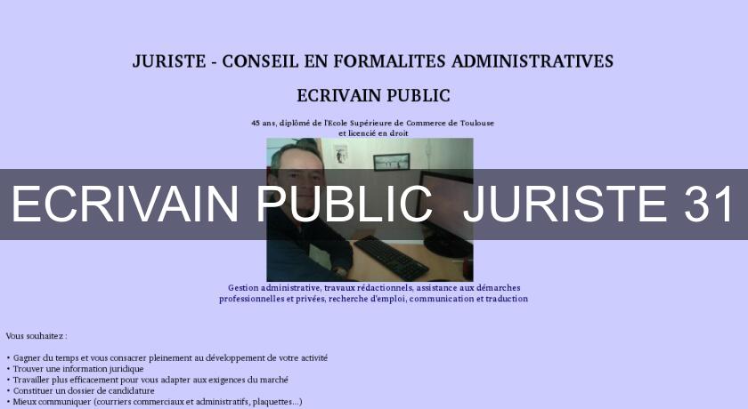 ECRIVAIN PUBLIC  JURISTE 31