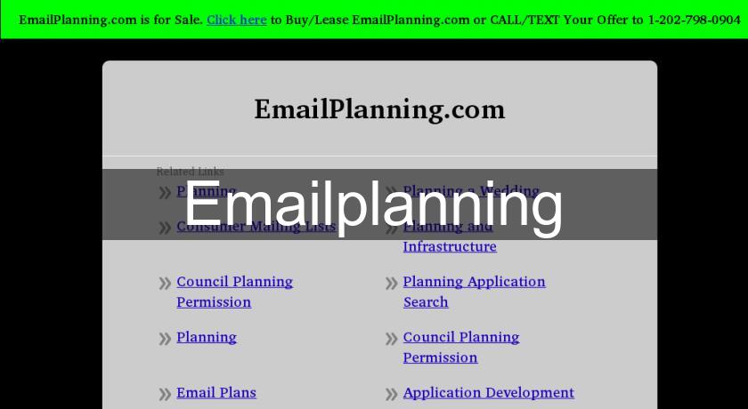 Emailplanning