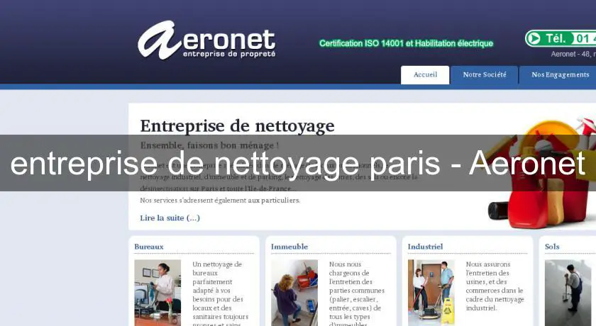 entreprise de nettoyage paris - Aeronet