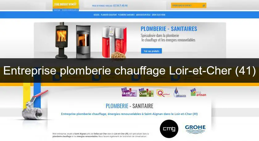 Entreprise plomberie chauffage Loir-et-Cher (41)