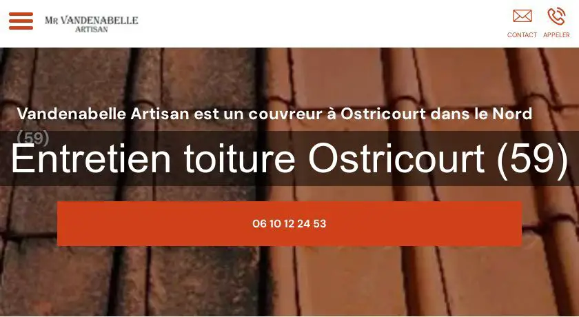 Entretien toiture Ostricourt (59)