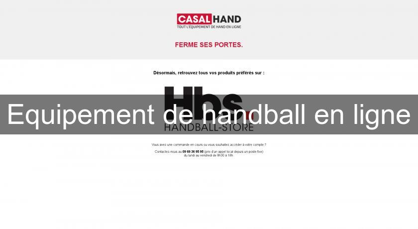 Equipement de handball en ligne