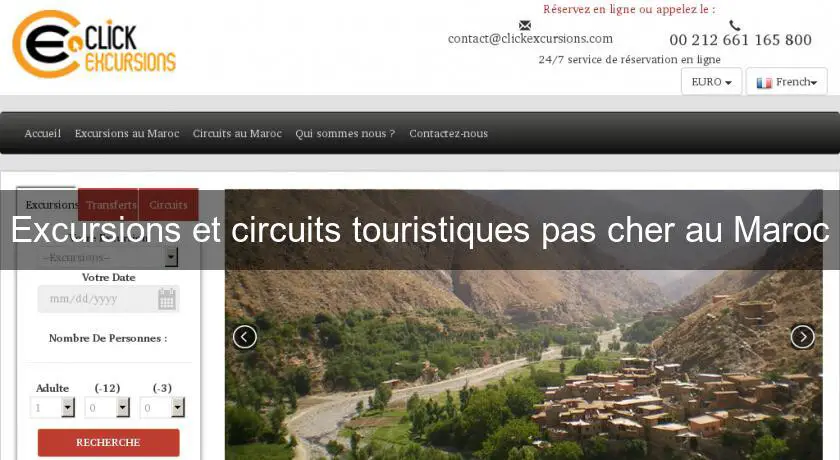Excursions et circuits touristiques pas cher au Maroc