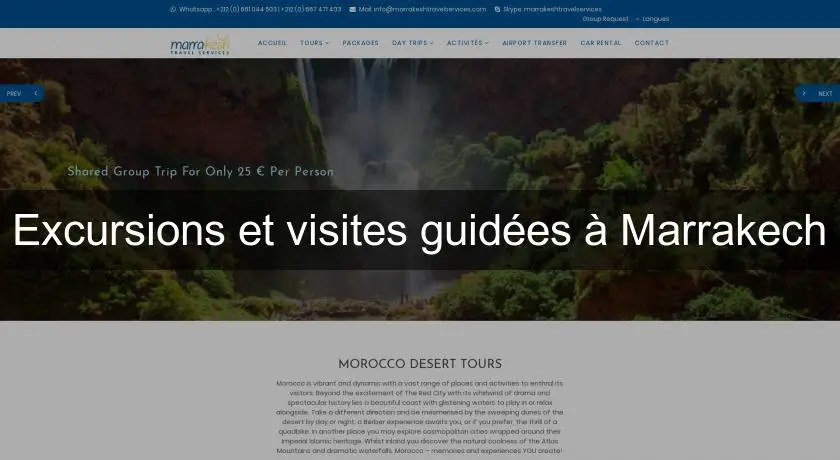 Excursions et visites guidées à Marrakech