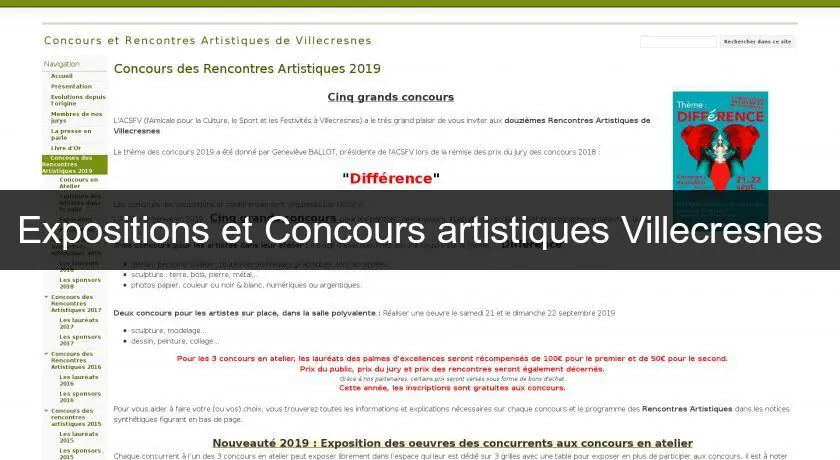 Expositions et Concours artistiques Villecresnes