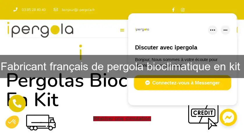 Fabricant français de pergola bioclimatique en kit 