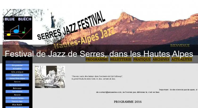 Festival de Jazz de Serres, dans les Hautes Alpes