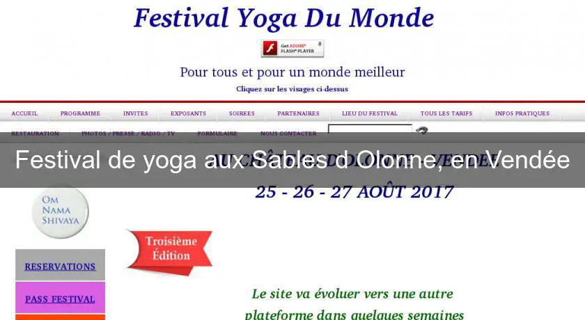 Festival de yoga aux Sables d'Olonne, en Vendée