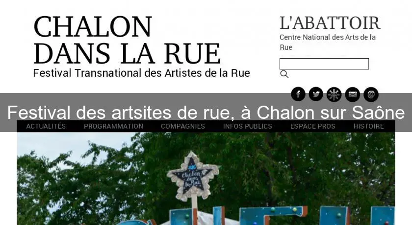 Festival des artsites de rue, à Chalon sur Saône