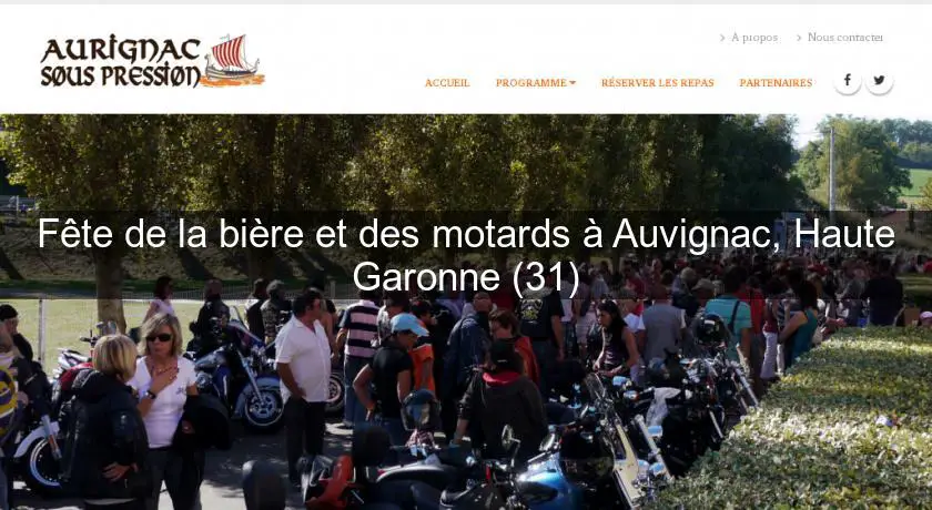 Fête de la bière et des motards à Auvignac, Haute Garonne (31)