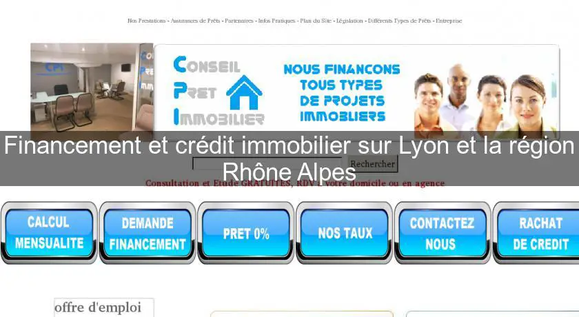 Financement et crédit immobilier sur Lyon et la région Rhône Alpes