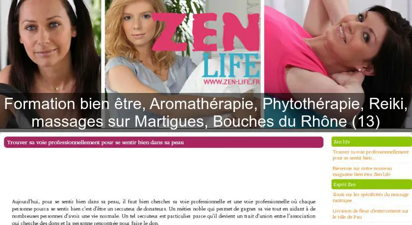 Formation bien être, Aromathérapie, Phytothérapie, Reiki, massages sur Martigues, Bouches du Rhône (13)