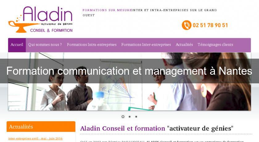 Formation communication et management à Nantes