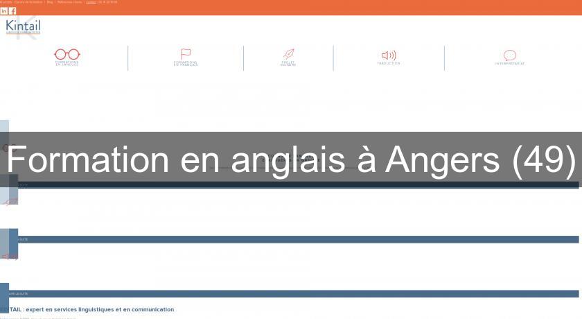 Formation en anglais à Angers (49)