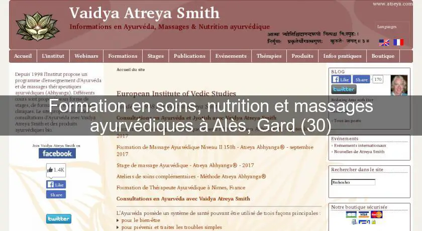 Formation en soins, nutrition et massages ayurvédiques à Alès, Gard (30)