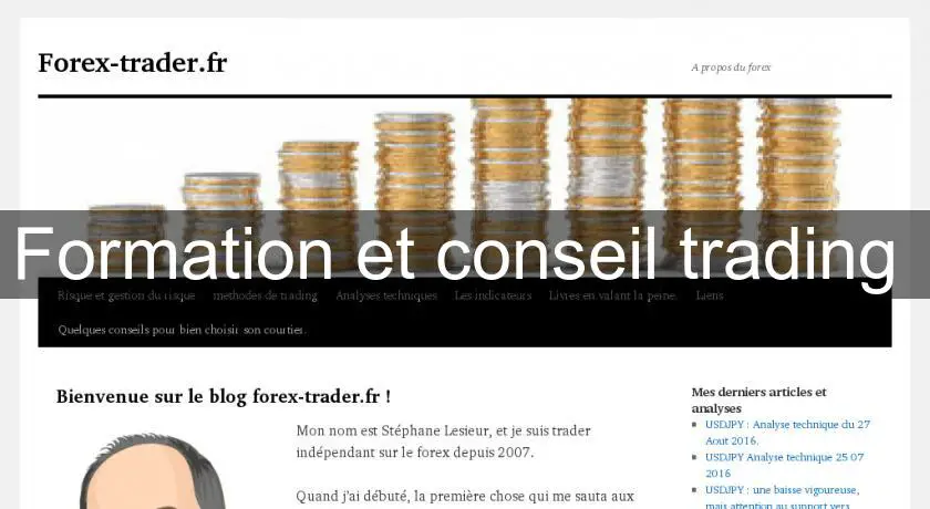 Formation et conseil trading 