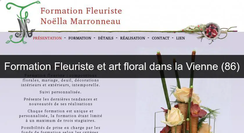 Formation Fleuriste et art floral dans la Vienne (86)
