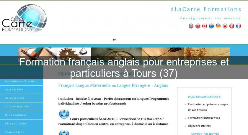 Formation français anglais pour entreprises et particuliers à Tours (37)