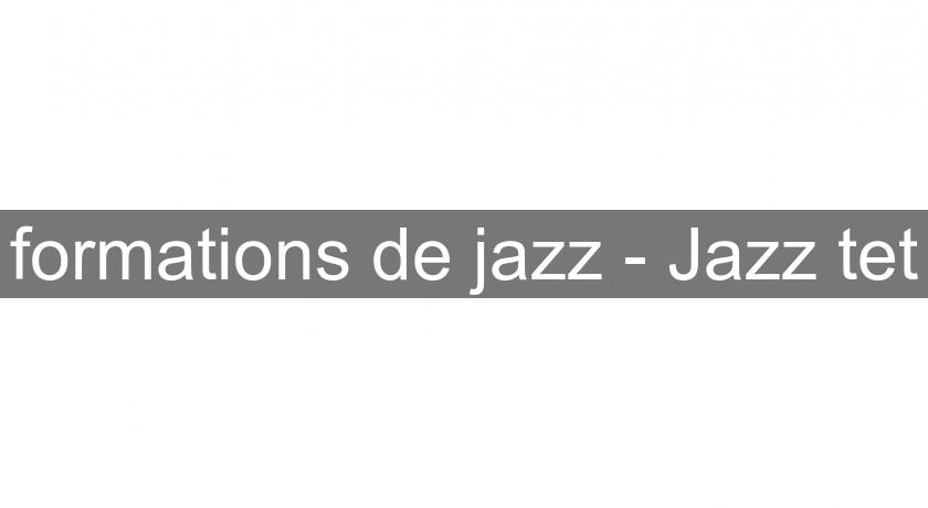 formations de jazz - Jazz'tet