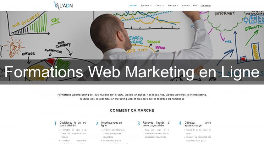 Formations Web Marketing en Ligne