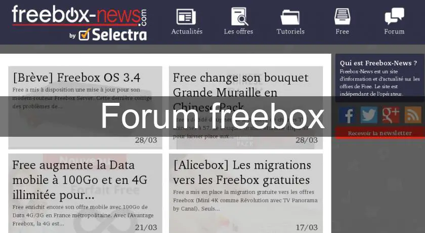 Forum freebox