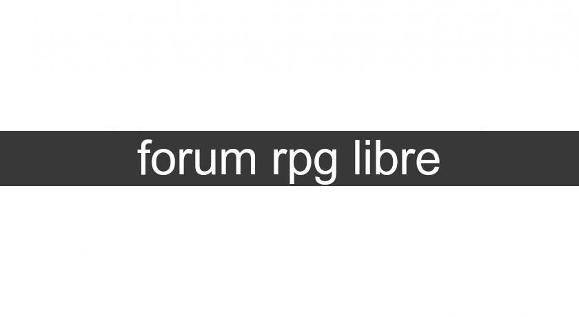 forum rpg libre