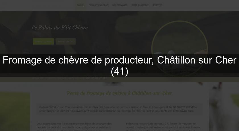 Fromage de chèvre de producteur, Châtillon sur Cher (41)