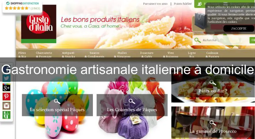 Gastronomie artisanale italienne à domicile