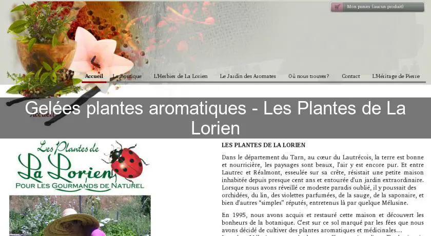 Gelées plantes aromatiques - Les Plantes de La Lorien