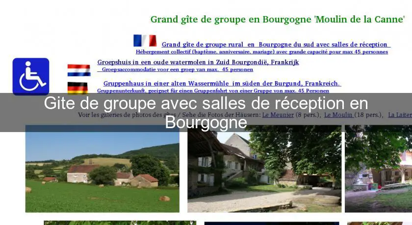 Gite de groupe avec salles de réception en Bourgogne