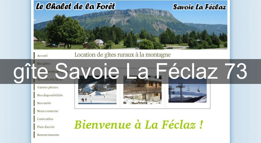 gîte Savoie La Féclaz 73
