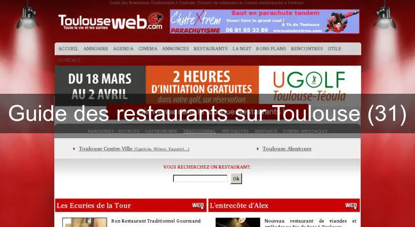 Guide des restaurants sur Toulouse (31)
