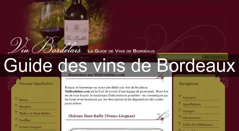 Guide des vins de Bordeaux