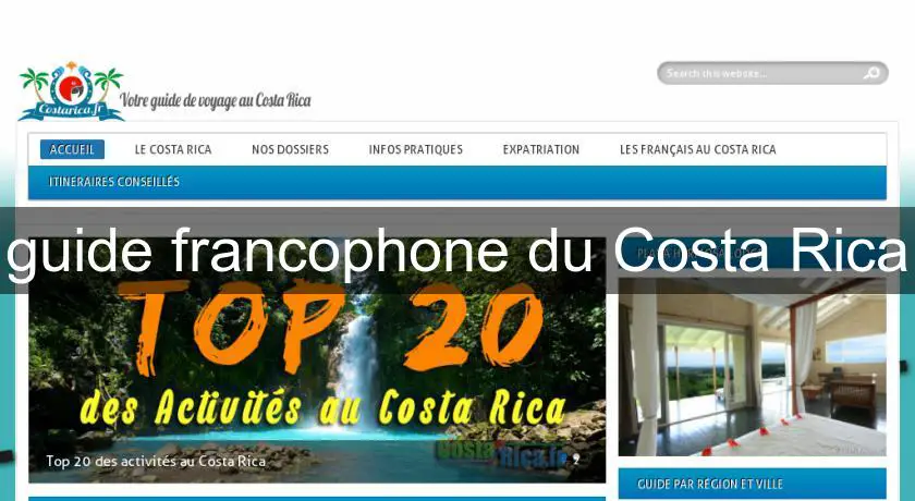 guide francophone du Costa Rica