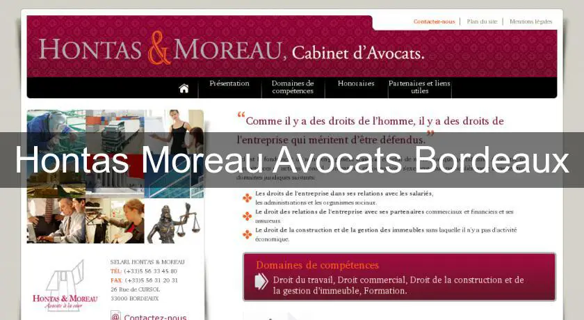 Hontas Moreau Avocats Bordeaux