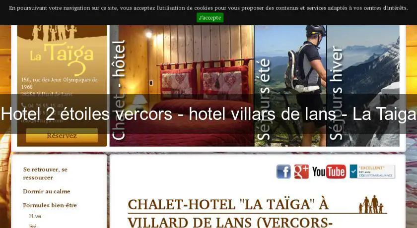 Hotel 2 étoiles vercors - hotel villars de lans - La Taiga