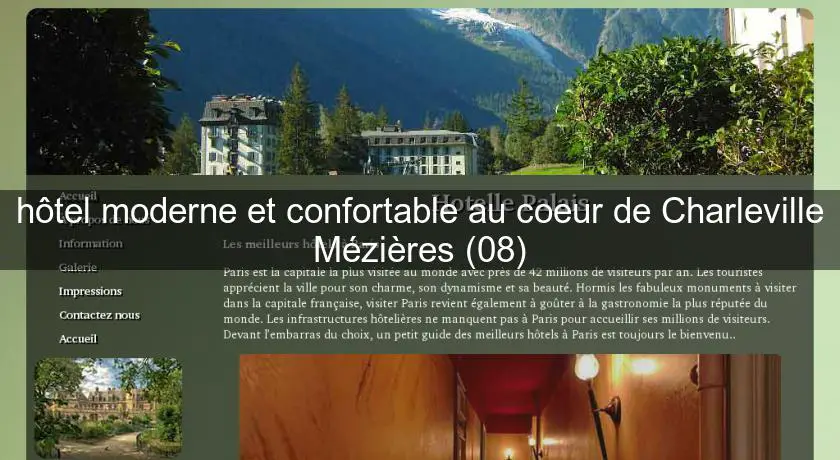 hôtel moderne et confortable au coeur de Charleville Mézières (08)