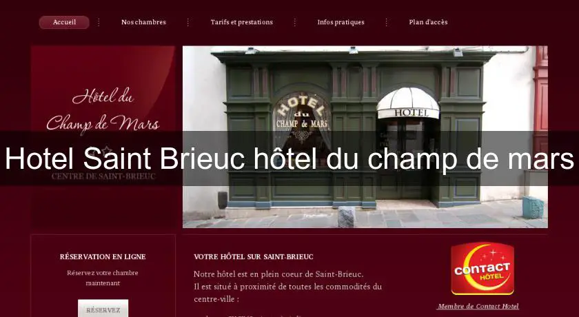 Hotel Saint Brieuc hôtel du champ de mars