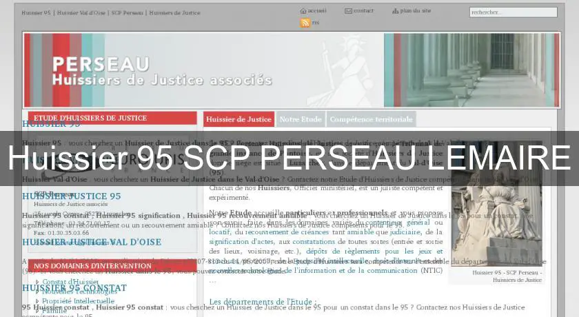 Huissier 95 SCP PERSEAU LEMAIRE